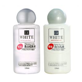 DAISO ER White Medicated Whitening Skincare Set (Lotion & Milky Lotion)