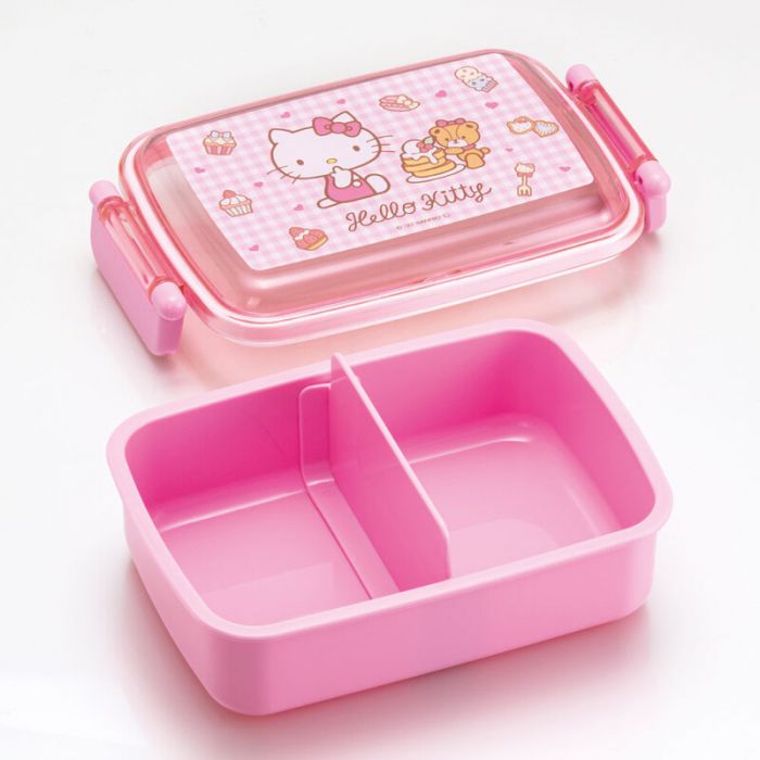  Skater fluffy leaks dome-shaped lid lunch box 530ml Hello Kitty  denim made in Japan PFLB6 : Home & Kitchen