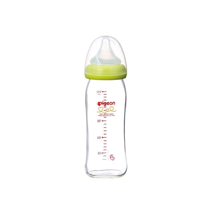 Pigeon glass 2025 feeding bottle 240ml