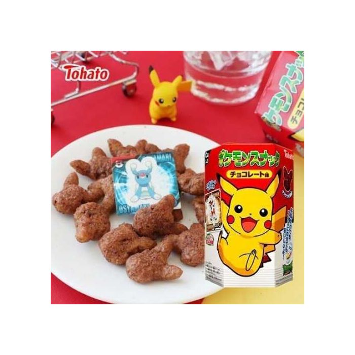 Tohato Pokemon Chocolate Puff Snack