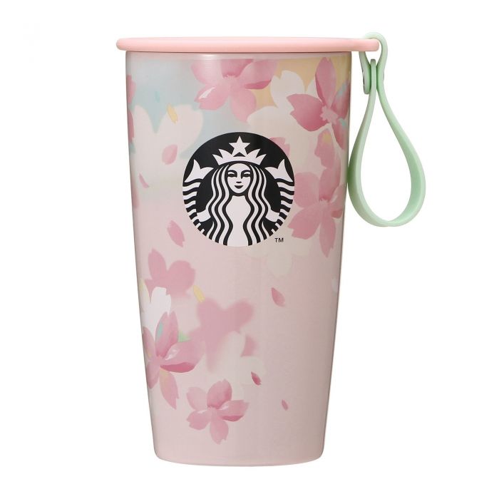 Starbucks Sakura Stainless Steel Cup with Holder 370ml/12,51oz