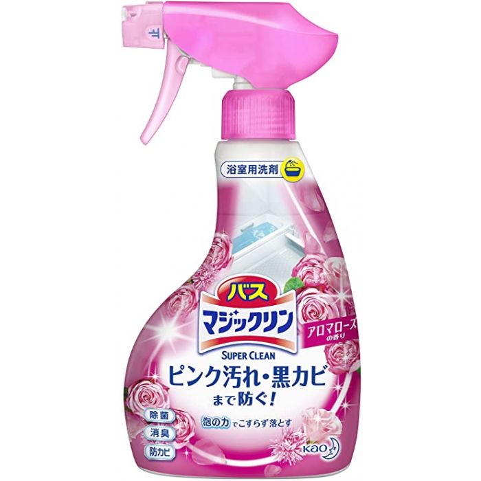 KAO Super Clean Foam Bathroom Cleaner Aroma Rose 380ml