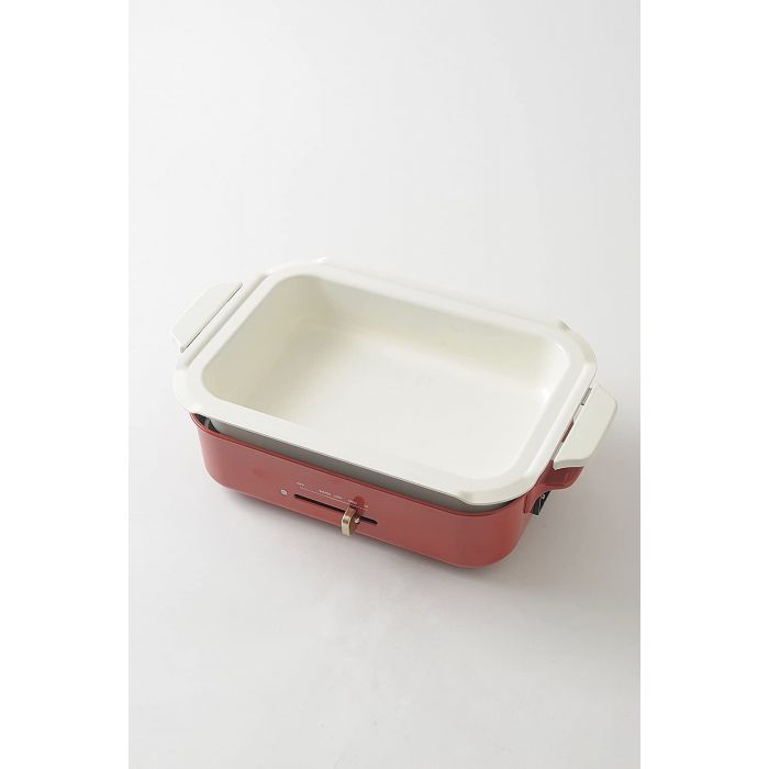 BRUNO Compact Hot Plate BOE021-NV【Japan Domestic genuine products】【Ships from JAPAN】 Navy Grill Plate Ceramic Coat Pot 4 Pieces Set Multi Plate