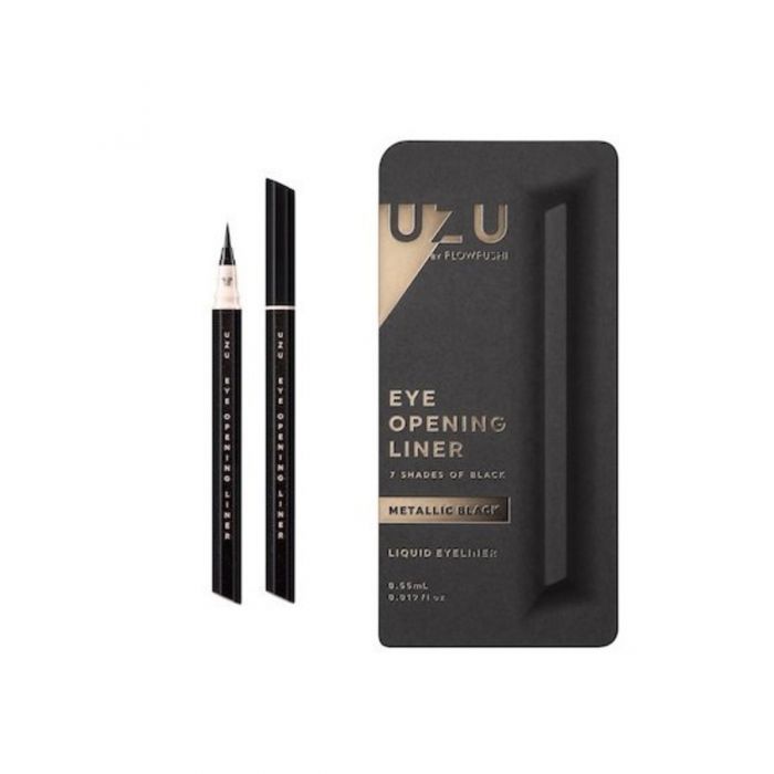Flowfushi UZU Eye Opening Liner Liquid Eyeliner (Metallic Black)