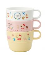 Skater Hello Kitty Forest Friends Stacking Cup 3pcs Set 