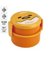 Skater x Sanrio Gudetama Round Lunch Box 2 Tiers 500ml