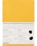 STALOGY 365 Days Notebook Plain A5 Yellow 1pc