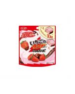 Yurakuseika Black Thunder Bite-Sized Strawberry Flavour Chocolate Biscuits 53g