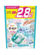 [2.8 times the regular capacity] P&G Japan Bold 4D 4-in-1 Strong Cleansing Anti-Wrinkle Long-Lasting Softening Fragrance Laundry Gel Beads (Refreshing Flower Soap Fragrance/Great Value Refill) 31pcs