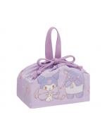 Skater x Japan Sanrio Kuromi Lunch Box Drawstring Tote Bag (100% Cotton) 1 pc