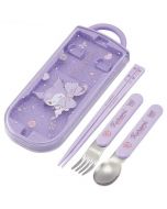 Skater x Japan Sanrio 3-piece portable antibacterial tableware set (chopsticks, forks, spoons) 1 set