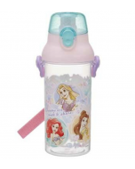 Skater x Disney Princess Lightweight Pop-top Drinking Clear Plastic Cup (with Shoulder Strap) 480ml