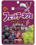  Bourbon x JA Zennoh Nagano Fettuccine Fruit Gummy Candy Bar (Three Sisters Flavor, Premium Grapes from Nagano Prefecture) 50g