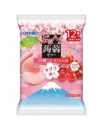 [Spring Limited Edition] ORIHIRO Konjac Low Calorie Jelly (White Peach & Cherry) 240g/20g*12pcs