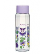 Skater x Japan Sanrio Kuromi Hexagonal Transparent Print Plastic Water Bottle (with Filter) 250ml