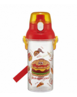 Skater BURGER CONX Lightweight Flip-top Drink-through Transparent Plastic Cup (with Shoulder Strap) 480ml
