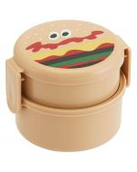 Skater BURGER CONX Double-layer round antibacterial lunch box (with fork) 230ml+270ml