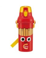 Skater BURGER CONX Portable Pop-up Drinking Antibacterial Plastic Cup - French Fries (with Shoulder Strap) 480ml