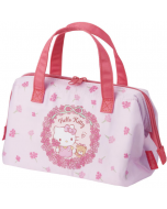 Skater x Japan Sanrio Hello Kitty Double Zipper Hand-held Insulated Lunch Bag (Wreath Design) KGA1 1pc