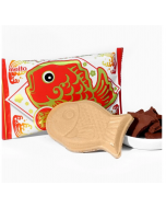 [Fuku Limited Edition] Meito Fukutai Air Chocolate Sandwich Taiyaki Wafer (Chocolate Flavor) 1 piece/16.5g
