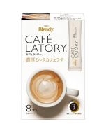 AGF Blendy Cafe Latory Stick Rich Milk Coffee Latte Instant Drink Stick 84g/10.5g*8