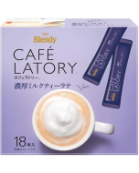 AGF Blendy Cafe Latory Stick Rich Milk Tea Latte Instant Drink Stick 198g/11g*18