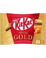 [Club activity support product] NESTLÉ KitKat GOLD Chocolate coated wafer biscuits (salted caramel flavor) 10 pieces