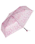 Plantica x Wpc Lightweight Translucent Vinyl Folding Umbrella (PK Pink Flowers) 1 piece/about 220g