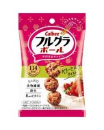 Calbee Frugra Ball Fruit and Cereal Mixed Oatmeal Balls (Berry Milk Flavor) 26g