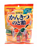 Hayakawa早川制菓 综合日本柑橘果汁润喉糖（4种柑橘风味） 80g