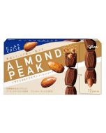[Nutritional Functional Food, Contains Vitamin E] Glico ALMOND PEAK Almond Chocolate (Nutty Toffee and Puff Pastry Flavor) 12 Pieces