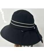 NEEDS UV CUT Foldable Elegant Sun Protection Bucket Hat - Black 1pc