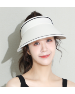 NEEDS UV CUT Foldable Large Brim Empty Top Hat - Off-White 1pc