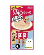 INABA CIAO Churu Liquid Cat Food (Bonito Flavor) 14g x 4 sticks