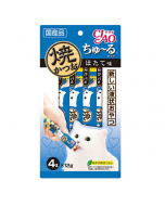 INABA CIAO Churu Grilled Bonito Cat Strips (Scallop Flavor) 12g x 4