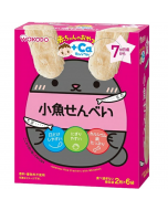 WAKODO Infant Snacks Calcium-containing Fish Rice Cakes (7 months+) 2 pieces * 6 bags