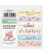 Santan x PEANUTS Snoopy Olaf and Andy's Happy Time Cartoon Pattern Band-Aid 18pcs