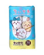 Nishi Nippon Eisai x Chiikawa Double-layer printed toilet paper 12 rolls/bag
