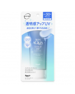 ROHTO SKIN AQUA TONE UP Moisturizing Brightening Color Correcting Sunscreen Essence (Blue/Soap Fragrance) SPF50+/PA++++ 80g