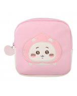 SHOBIDO x Chiikawa Peach Series Square Cosmetic Bag (W130*H140*D70mm) 1 piece/about 65g