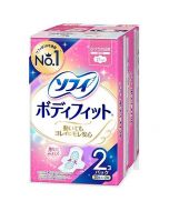 Unicharm Sofy Body Fit Instant Absorption Daily Sanitary Pads with Wings (21cm) 40 pieces/20 pieces*2 packs