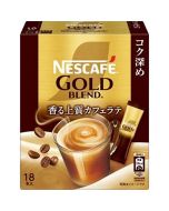 NESTLÉ Nescafe Gold Blend Instant Latte Coffee Sticks (Dark Roast, Rich) 18 Count