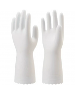 SHOWA Heavy-Duty Non-Slip Vinyl Housekeeping Gloves - Thin (Size S/White) 1 pair