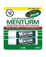 OMI MENTURM Medicated Mint Lip Balm 4g*2