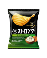 KOIKEYA STRONG Series Thick-Cut Wavy Potato Chips (Triple Rich Sour Cream and Onion Flavor) 53g