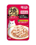 INABA CIAO Dinner Series Cat Food - Grilled Bonito with Whitebait and Scallops 50g