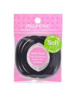 Chantilly Mapepe High Elasticity Hair Tie Rubber Band - Soft Type (Black) 4 pieces