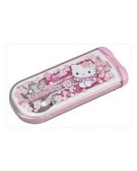 OSK x Sanrio Hello Kitty Portable Antibacterial Cutlery Set (3 pieces) and Storage Box - Cherry Blossom Pattern (Chopsticks, Fork, Spoon) 1 Set
