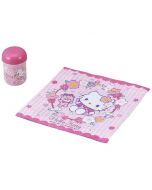OSK x Sanrio Hello Kitty Portable Antibacterial Plastic Box Handkerchief Set - Cherry Blossom Pattern (1 set)
