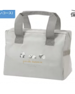 OSK Panda Pattern Large Opening Design Insulated Lunch Bag with Zipper Handle (Machine Washable) 1 piece